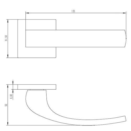 Ручка BUSSARE ACENO A-28-40 BLACK (черный матовый)