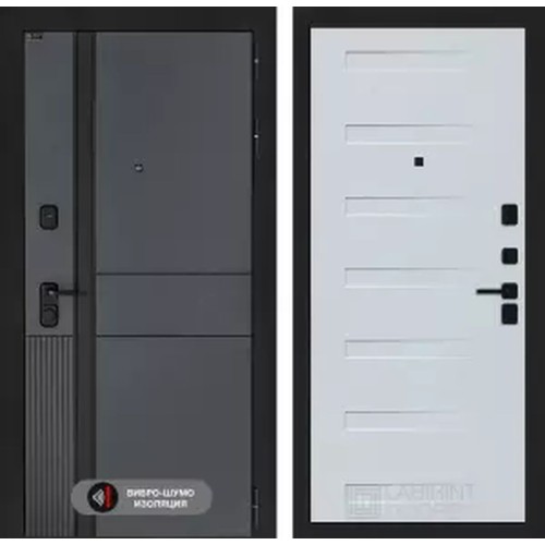 Входная дверь EVOLAB 14 - Дуб кантри белый горизонтальный