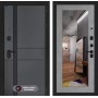 Входная дверь EVOLAB с Зеркалом 18 - Бетон светлый