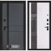 Входная дверь EVOLAB с Зеркалом 32 тонированным - Белый рельеф софт