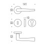 Дверная ручка на розетке Robotre CD.91.GHPS Colombo