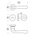 Дверная ручка на розетке Robodue CD.51.CM Colombo