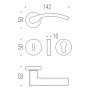Дверная ручка на розетке Olly LC.61.CM Colombo