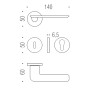 Дверная ручка на розетке Slim FF.11.CM Colombo