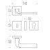 Дверная ручка на розетке Isy BL.11.CM Colombo