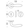 Дверная ручка на розетке Mach CD.81.OA Colombo