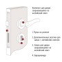 Дверная ручка на розетке Meta KG.11.CM Colombo