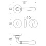 Дверная ручка на розетке Ida ID.31.OA Colombo