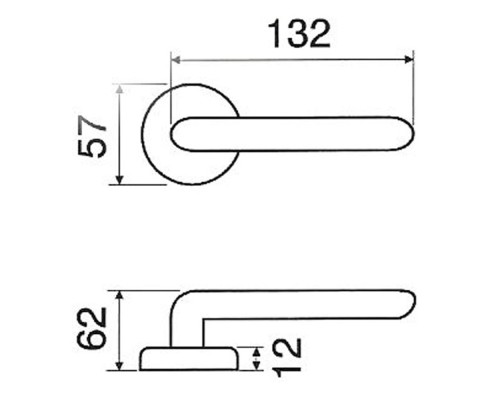 Дверная ручка на розетке Michelle 106/269 F06 Fimet