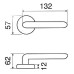 Дверная ручка на розетке Michelle 106/269 F06 Fimet