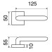 Дверная ручка на розетке Ice 168/211BIC F05 Fimet