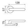 Дверная ручка на розетке Lady-2 148/269W G.F01 Fimet