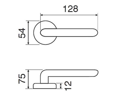 Дверная ручка на розетке Lady 148/231C B.F43 Fimet