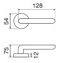 Дверная ручка на розетке Lady 148/231C B.F43 Fimet