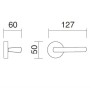 Дверная ручка на розетке Paris 154/231 F01 Fimet