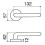 Дверная ручка на розетке Michelle 106/269 F21 Fimet