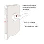 Дверная ручка на розетке OR 6516 Mestre