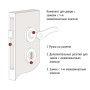 Дверная ручка на розетке OR 6516 Mestre