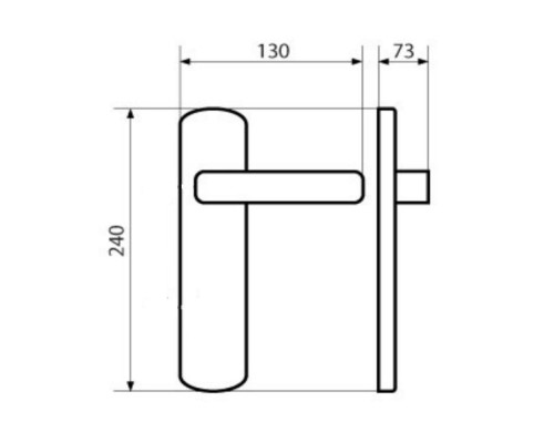 Дверная ручка на планке Patrizio (Патрицио) Pasini