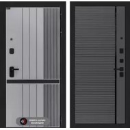 Входная дверь SKYLAB 22 -Графит софт, черная вставка