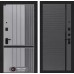 Входная дверь SKYLAB 22 -Графит софт, черная вставка