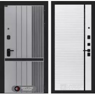 Входная дверь SKYLAB 22 - Белый софт, черная вставка