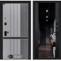 Входная дверь SKYLAB с зеркалом тонированным Максимум - Черный кварц