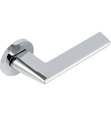 Ручка ADDEN BAU RIVER S-486 CHROME / WHITE (цвет ХРОМ БЛЕСТЯЩИЙ/БЕЛАЯ ВСТАВКА)