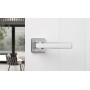 Ручка ADDEN BAU PIEZA Q360 WHITE / CHROME цвет матовый хром / белая вставка