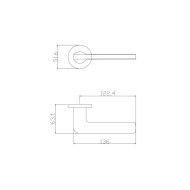 Ручка ADDEN BAU ELIT S-487 NICKEL цвет никель
