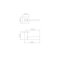 Ручка ADDEN BAU COSMO S-533 BLACK цвет черный матовый