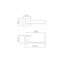 Ручка ADDEN BAU COMET S-546 BLACK цвет черный матовый