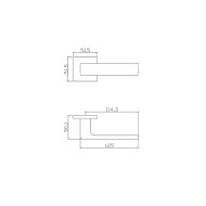 Ручка ADDEN BAU GRANE S-560 WHITE цвет белый
