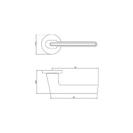 Ручка ADDEN BAU RIVER S-486 CHROME / WHITE цвет хром блестящий / белая вставка