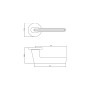 Ручка ADDEN BAU RIVER S-486 CHROME / WHITE цвет хром блестящий / белая вставка