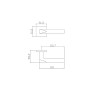 Ручка ADDEN BAU SHELF S-559 BLACK цвет черный матовый