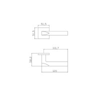 Ручка ADDEN BAU SHELF S-559 GRAPHITE цвет графит