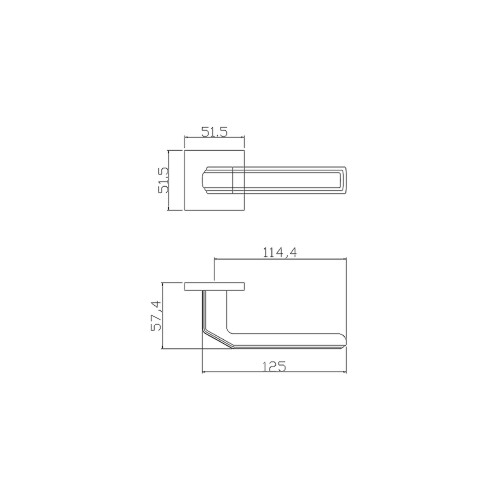 Ручка ADDEN BAU VEIN S-537 BLACK цвет черный матовый