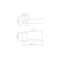 Ручка ADDEN BAU VEST S-536 BLACK цвет черный