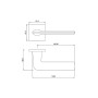 Ручка ADDEN BAU SWEEP Q567 BLACK цвет черный матовый