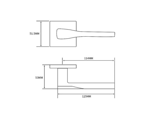 Ручка ADDEN BAU CLIFF S-520 BLACK (цвет ЧЁРНЫЙ МАТОВЫЙ)