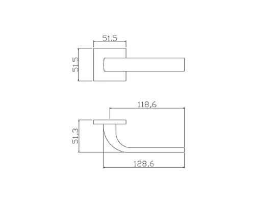 Ручка ADDEN BAU COMET S-546 BLACK (цвет ЧЁРНЫЙ МАТОВЫЙ)