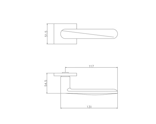 Ручка ADDEN BAU LEDO S-522 BLACK (цвет ЧЁРНЫЙ МАТОВЫЙ)