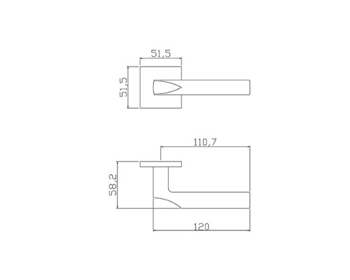 Ручка ADDEN BAU SHELF S-559 GRAPHITE (цвет ГРАФИТ)