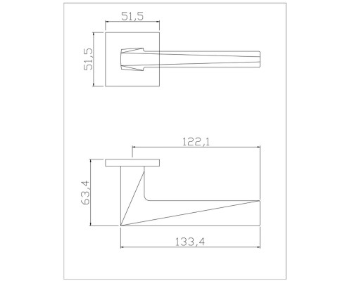 Ручка ADDEN BAU SOLAR S-535 BLACK (цвет ЧЁРНЫЙ МАТОВЫЙ)