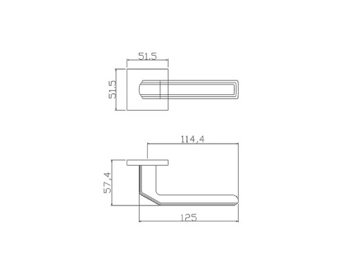 Ручка ADDEN BAU VEIN S-537 BLACK (цвет ЧЁРНЫЙ МАТОВЫЙ)