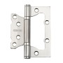 Петля универсальная Adden Bau без врезки 100X75X2.5 BUT MATTE SATIN CHROME Матовый хром (Адден Бау)