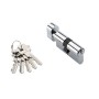 Цилиндровый механизм Adden Bau CYL 5-60 KNOB CHROME Хром; ключ-вертушка (Адден Бау)