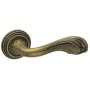 Дверная ручка Adden bau FABIO V210 на круглой розетке AGED BRONZE Состаренная бронза