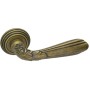 Дверная ручка Adden bau FIORE V207 на круглой розетке AGED BRONZE Состаренная бронза